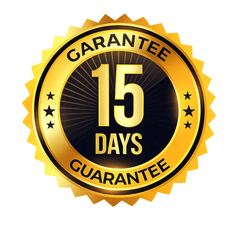 15-Day Money-Back Guarantee Seal