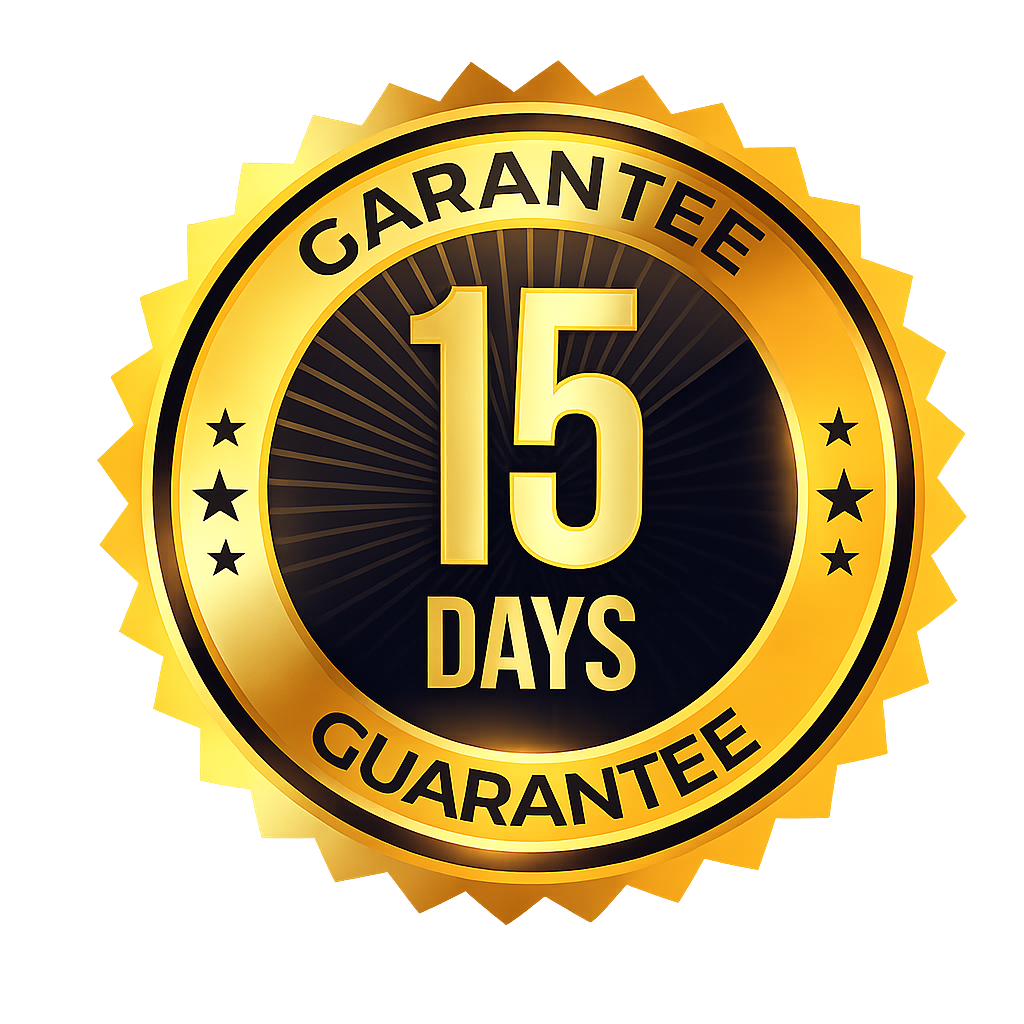 15-Day Money-Back Guarantee Seal